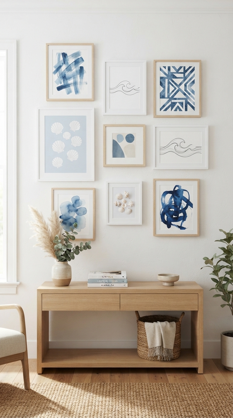 2. Curate a Coastal Gallery Wall