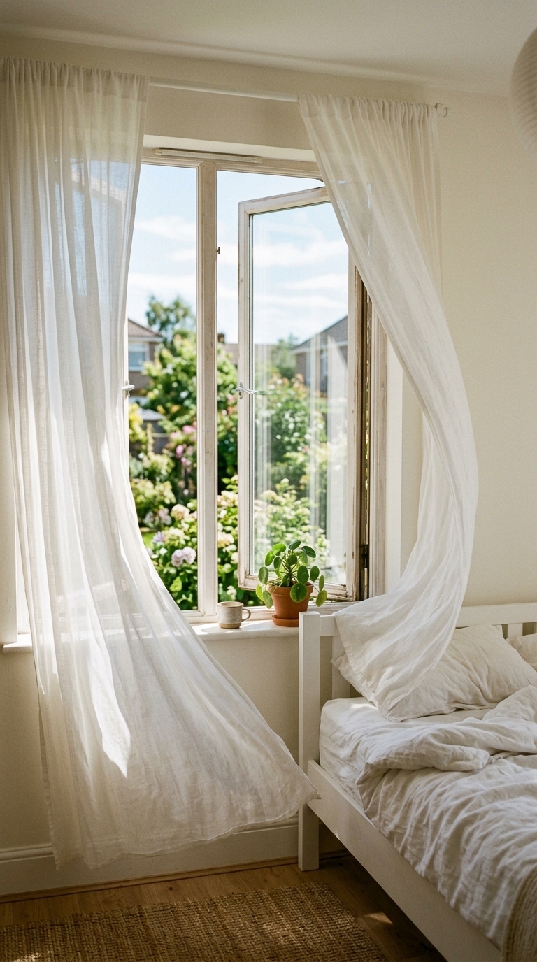 2. Embrace Sheer Window Treatments