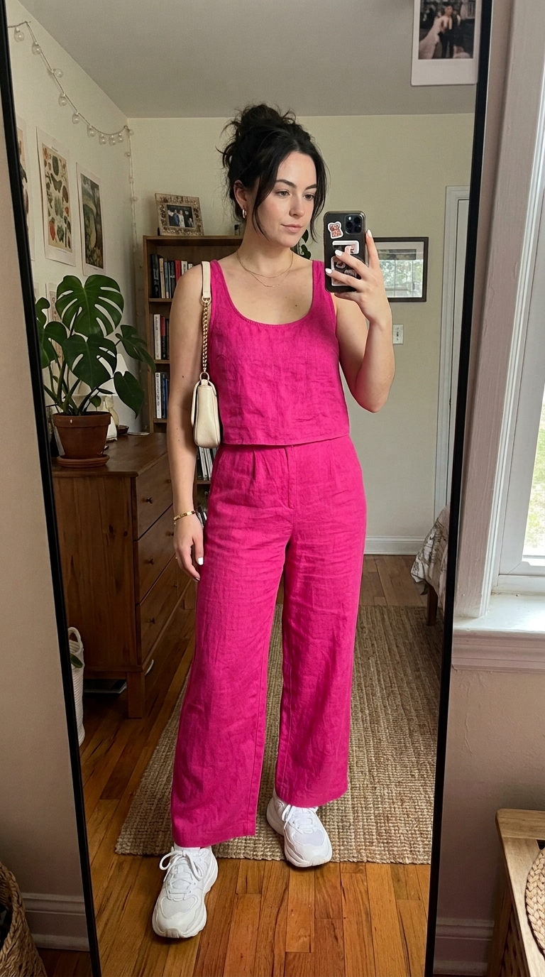 2. Vibrant Co-ord for a Pop of Color