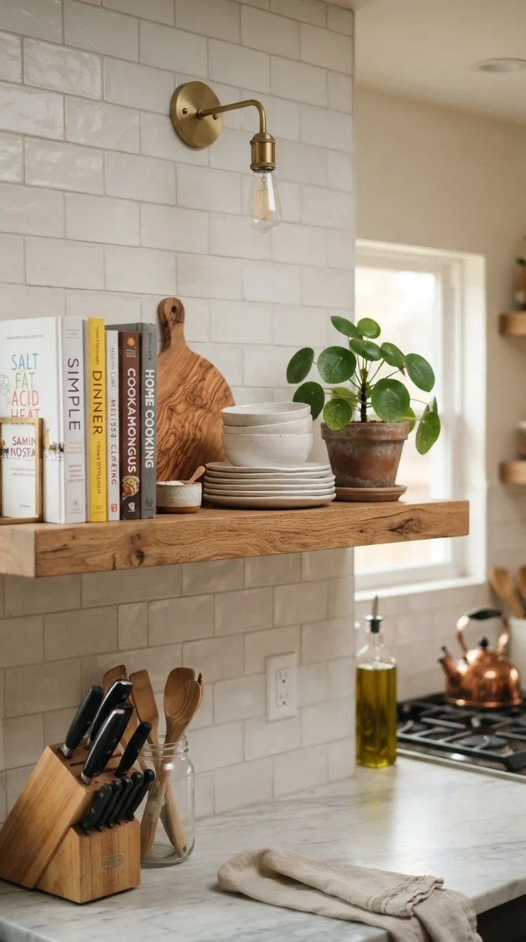 3. Style Up Open Shelving