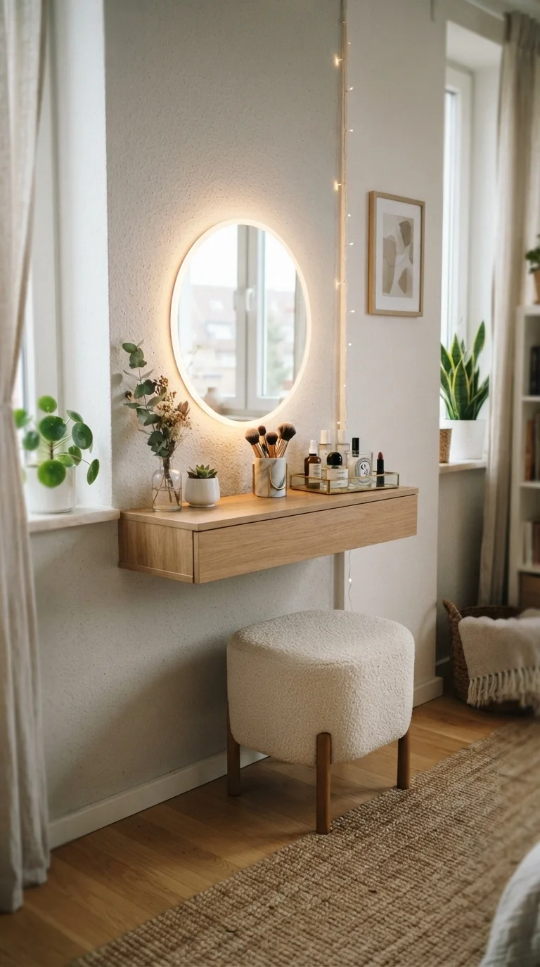 4. Chic Vanity & Beauty Corner