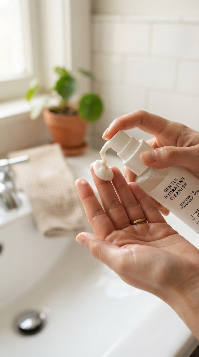 4. Cleanse Gently with Hydrating Formulas