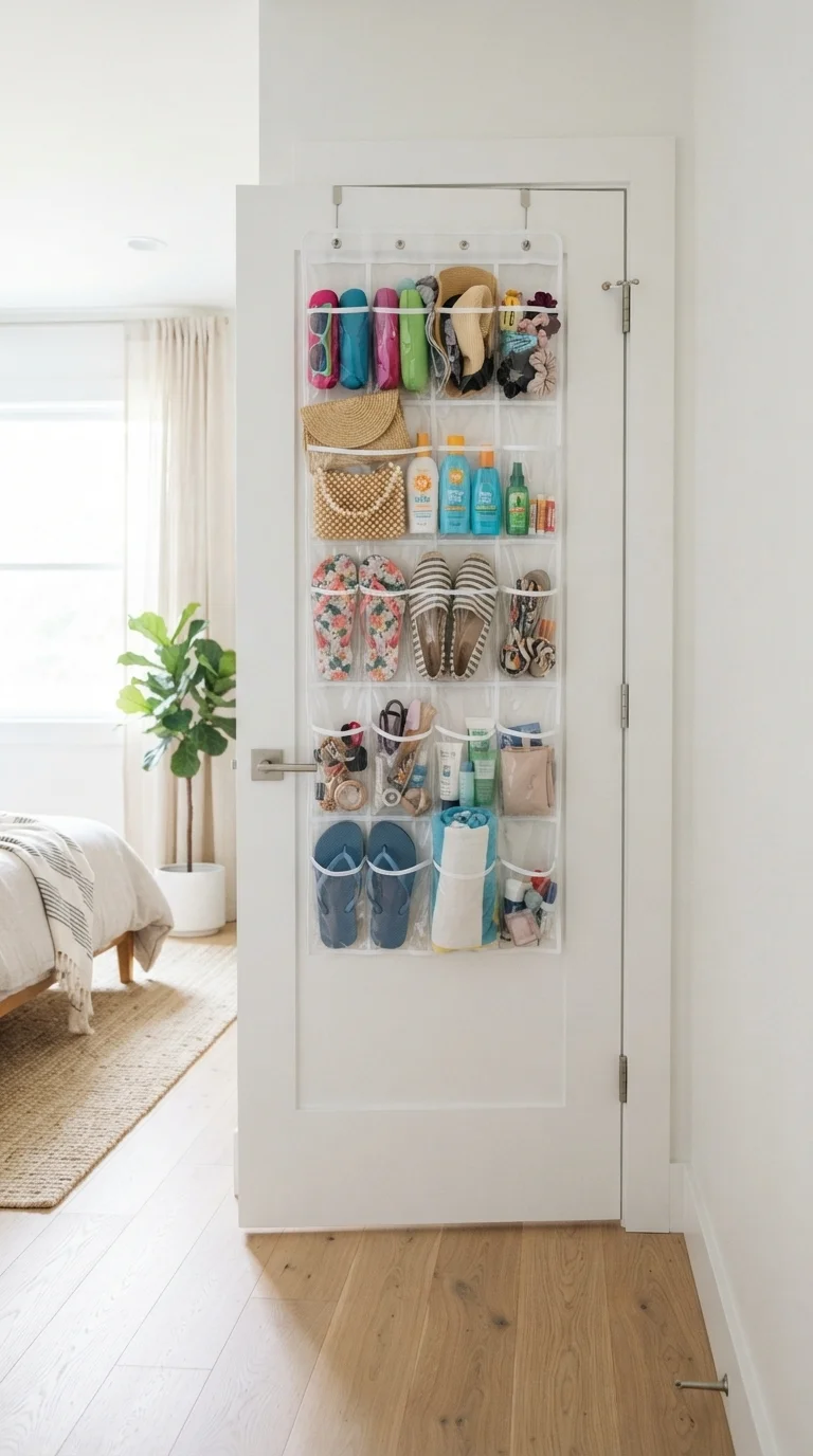 4. Go Vertical with Over-the-Door Organizers