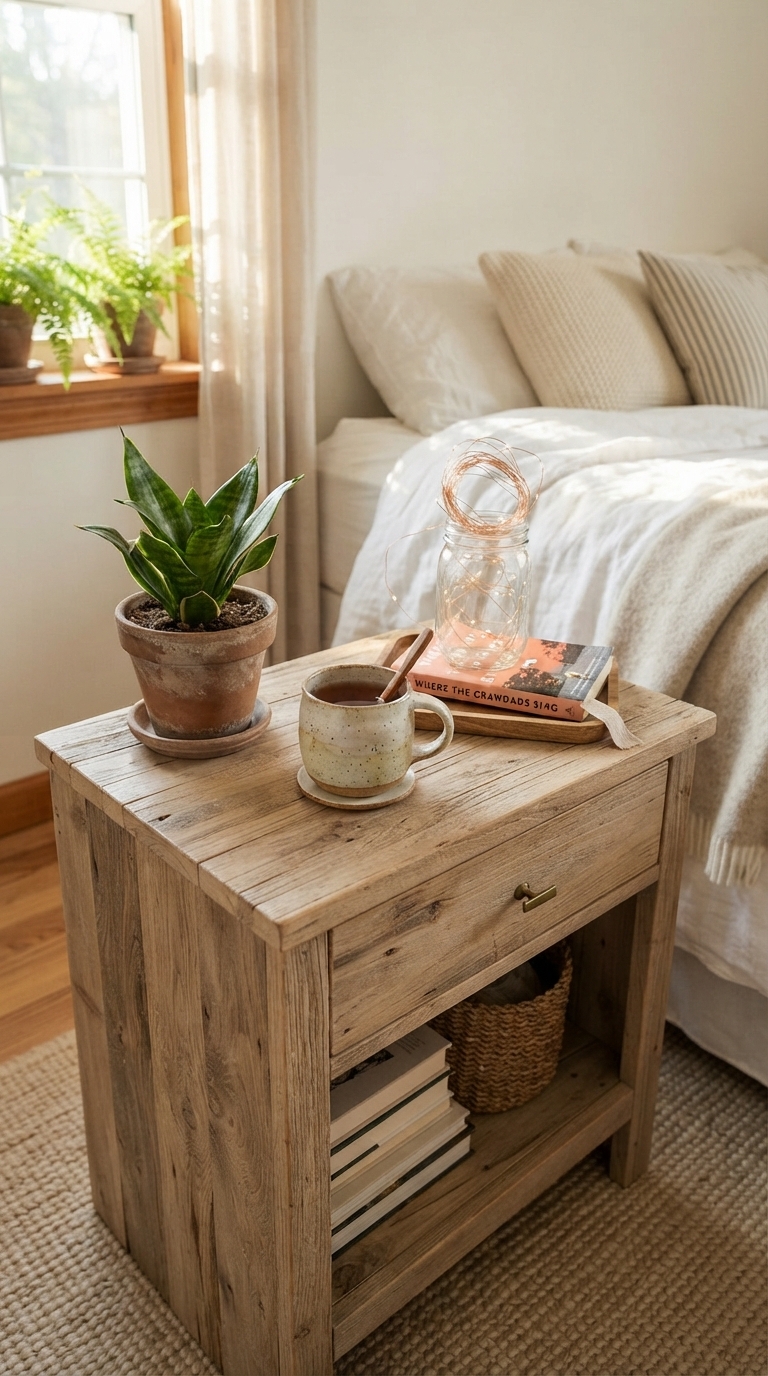4. Natural Wood & Greenery Vibes