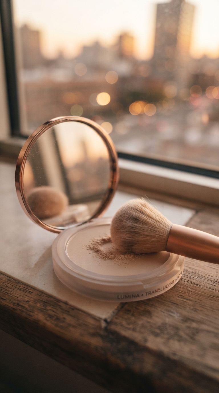 4. Set it with a Mattifying Powder (Strategically)