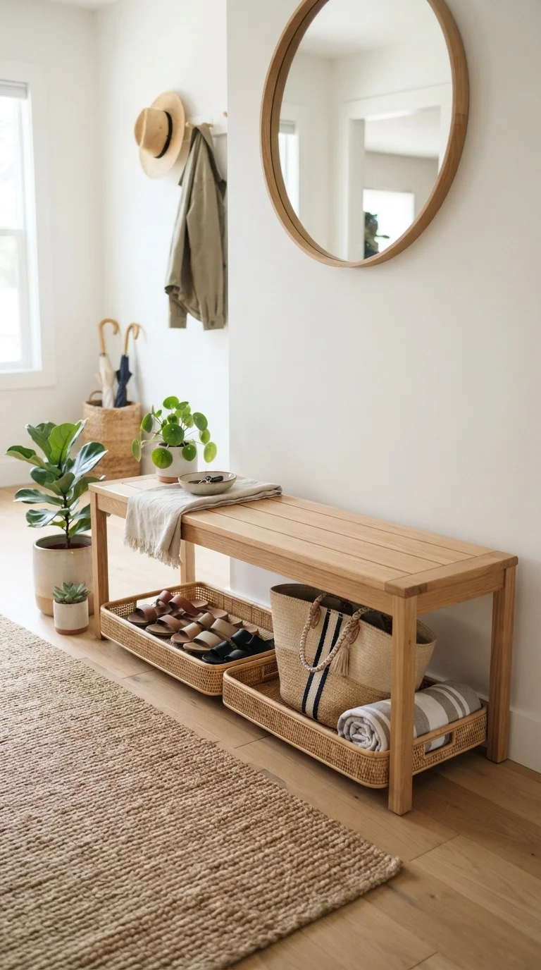 4. Under-Bench Rattan Trays