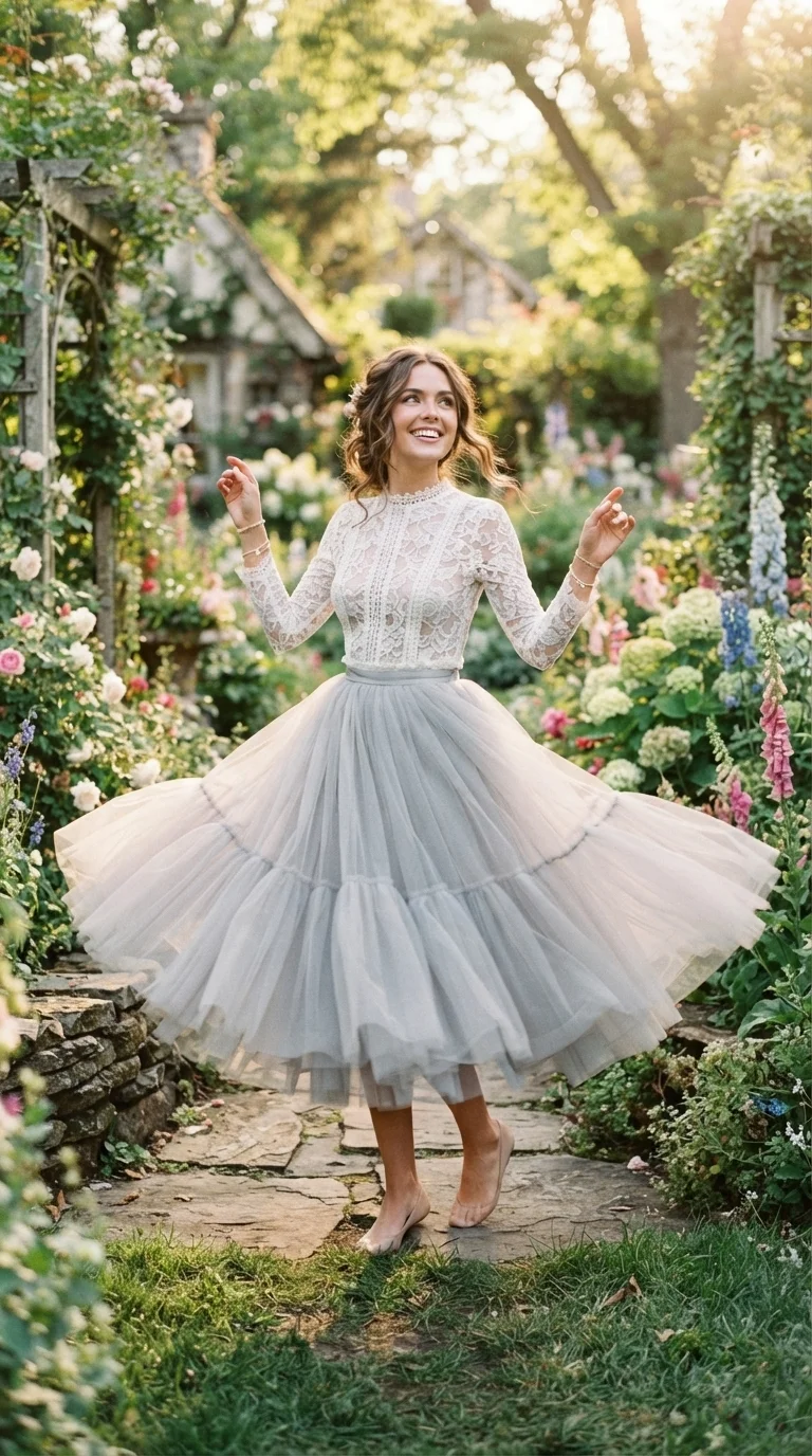 4. Whimsical Tulle Skirt & Bodysuit Combo