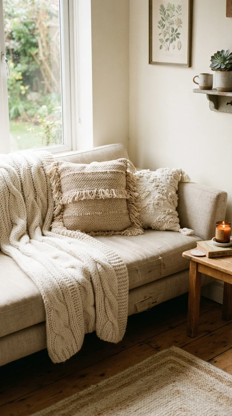 5. Airy Throws & Pillows for Texture