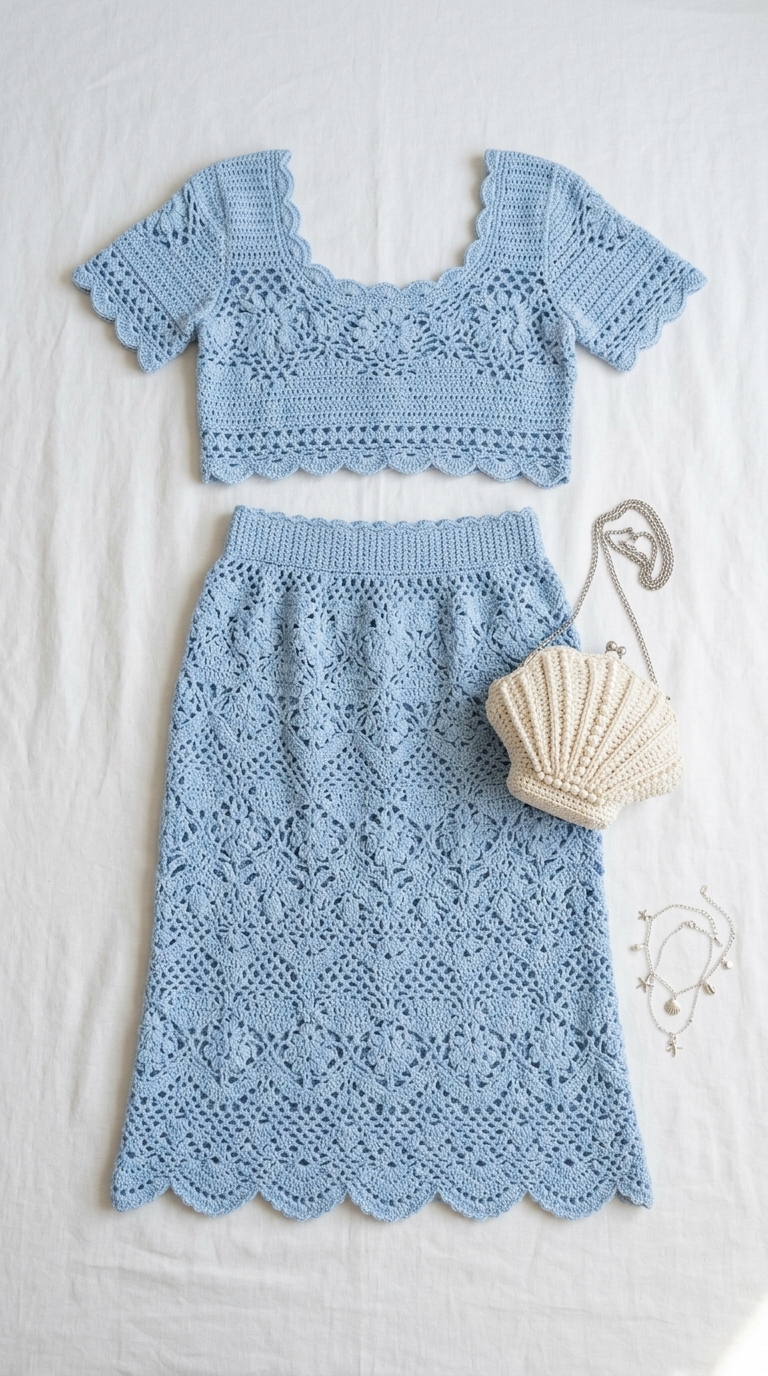 5. The Cropped Top & Skirt Set Duo