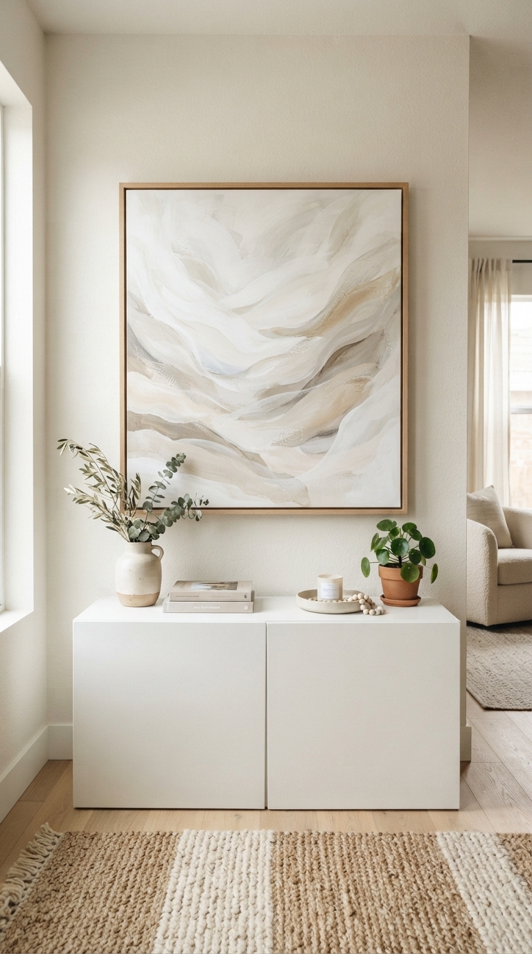 6. Abstract Art with Neutral Tones