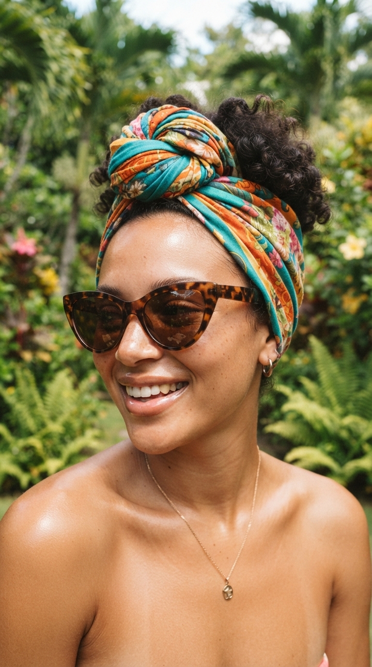 6. Accessorize with a Chic Head Scarf or Turban
