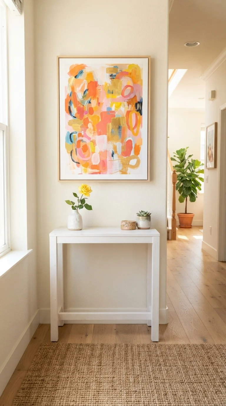 6. Add a Pop of Color with Artwork