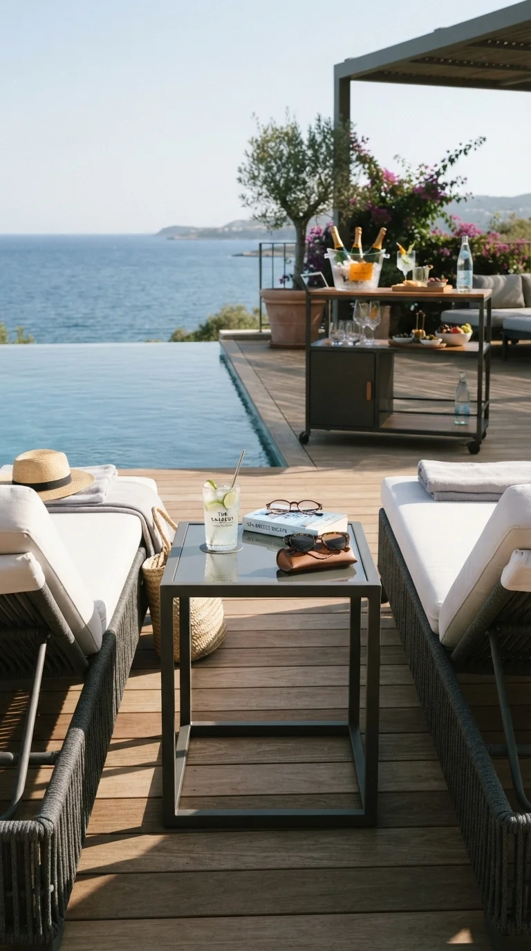 6. Sleek Side Tables & Utility Carts