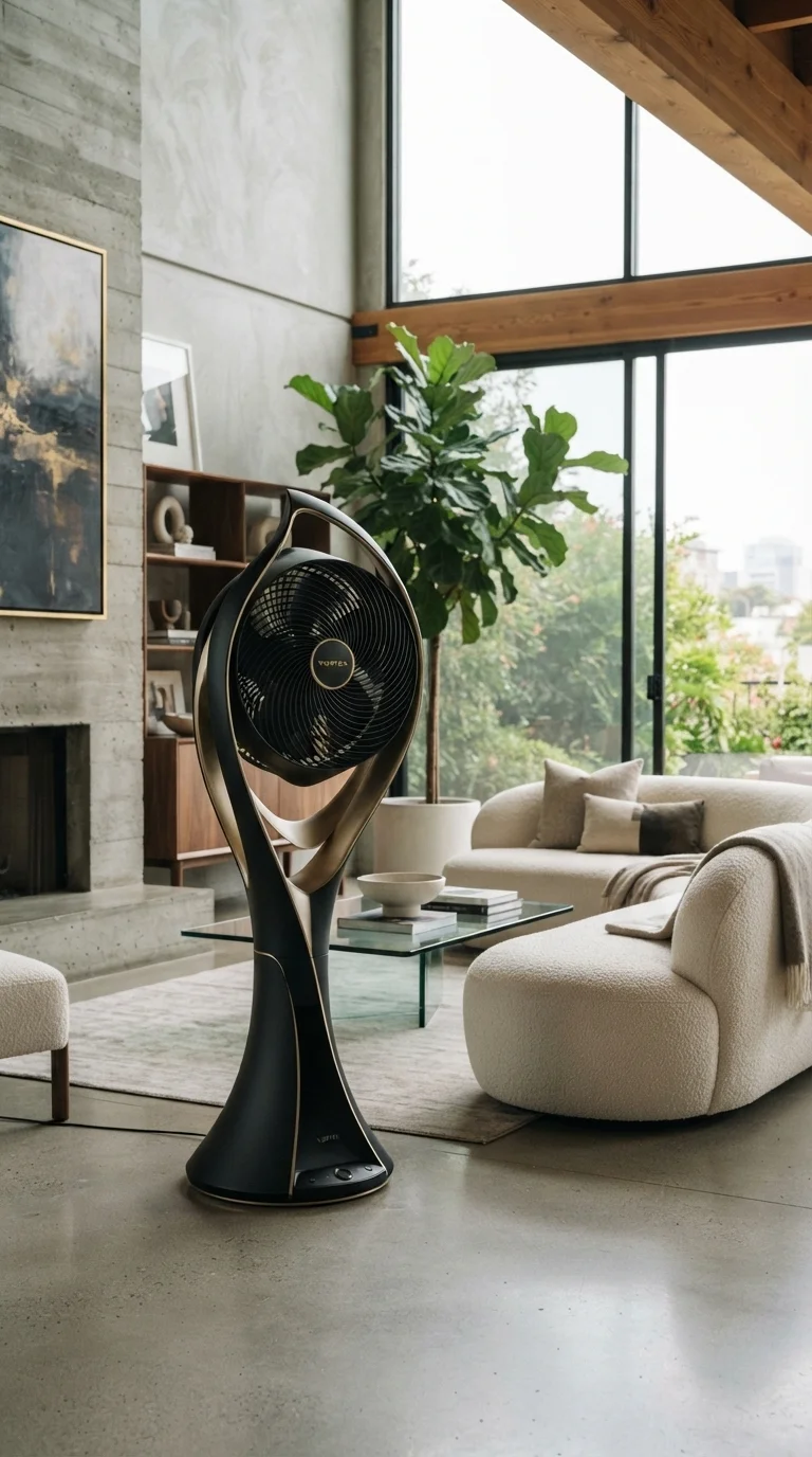 7. Choose a Sculptural Statement Fan