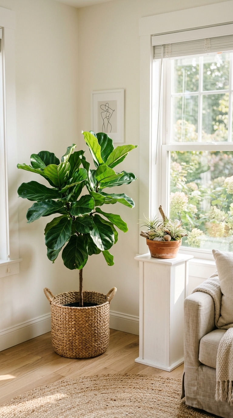 7. Introduce Greenery with Coastal Plants