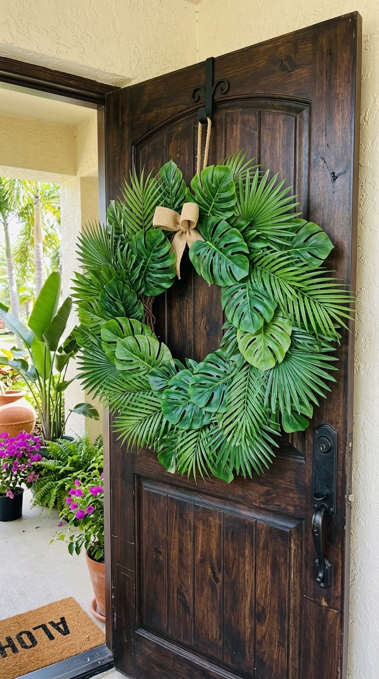 7. Tropical Palm Leaf Paradise