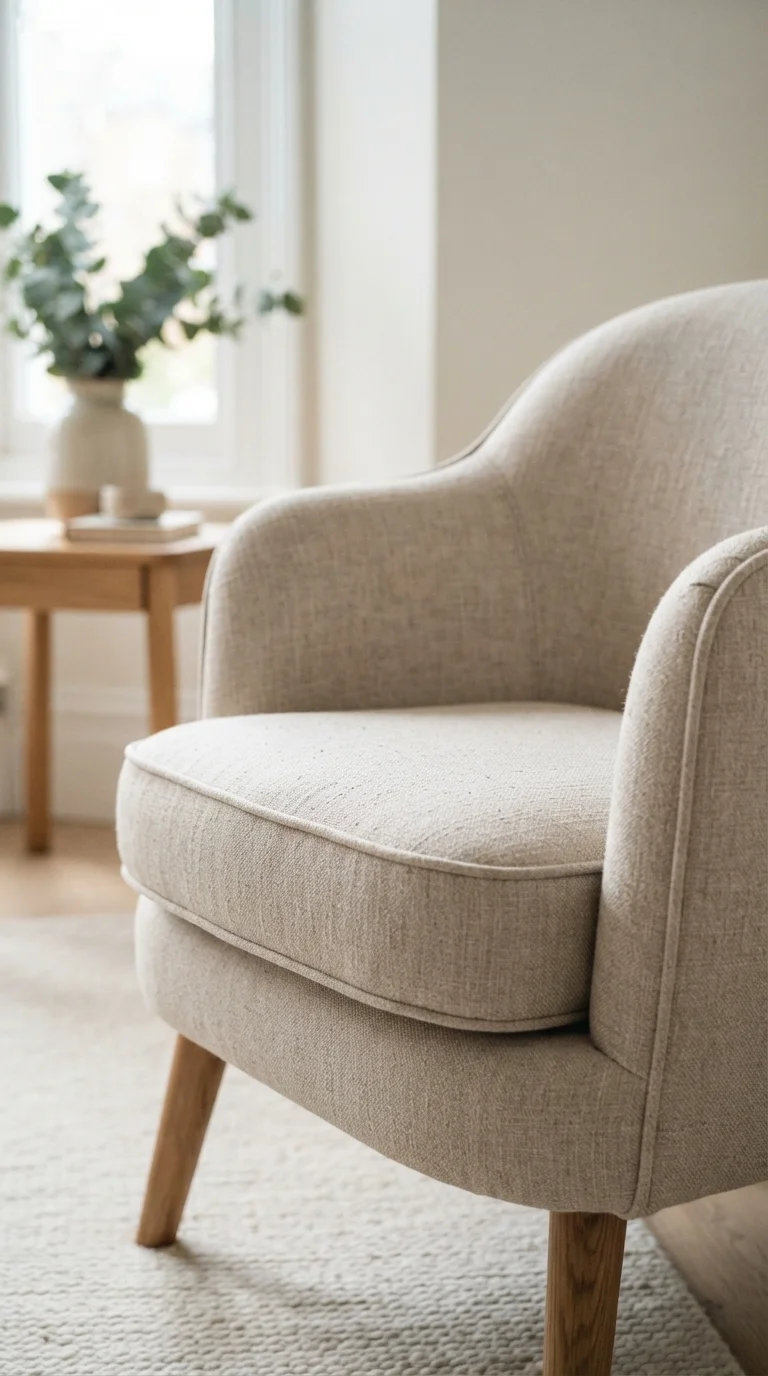7. Upholstery in Light Colors & Textures