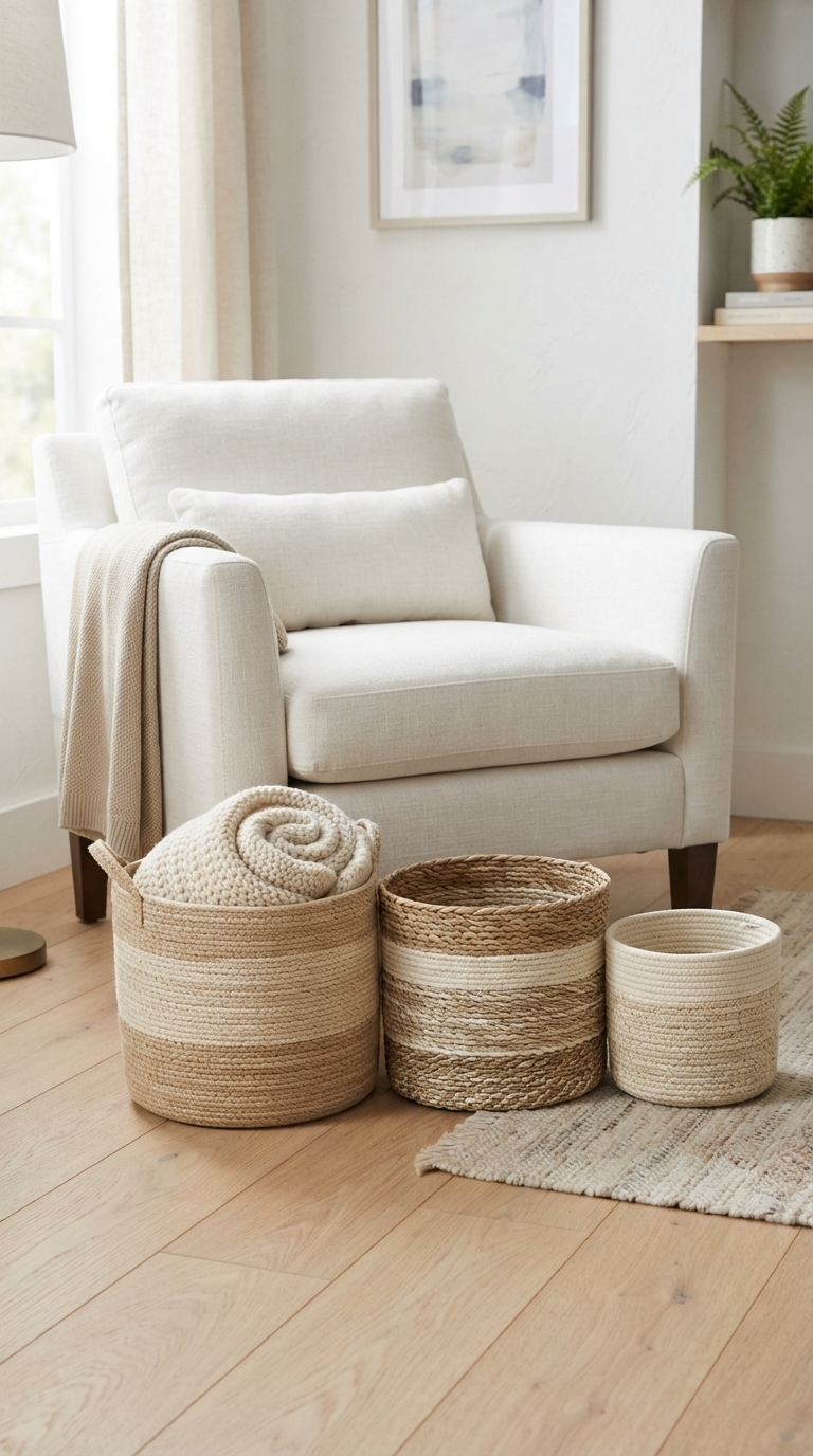 7. Woven Baskets for Stylish Storage