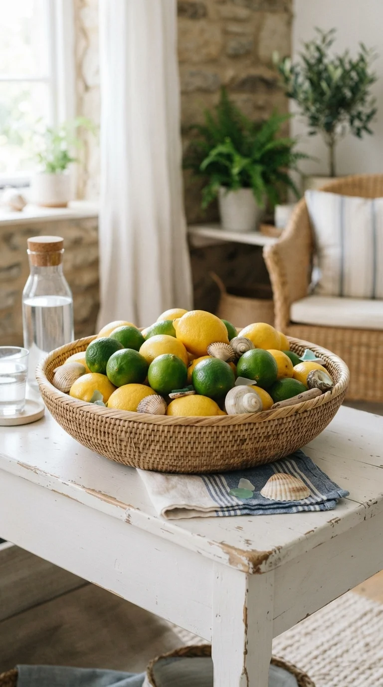 8. Coastal Cool Rattan Bowl