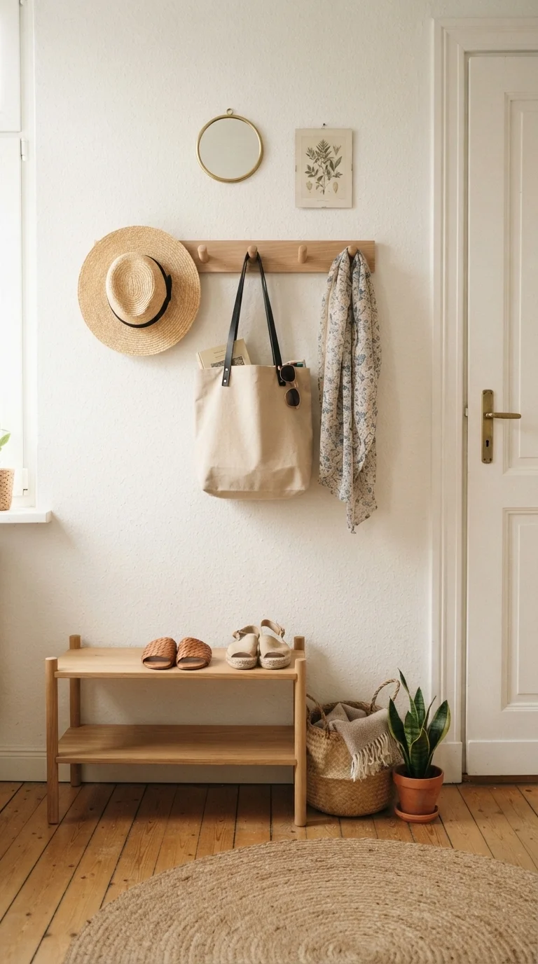 8. Install Wall-Mounted Hooks and Racks