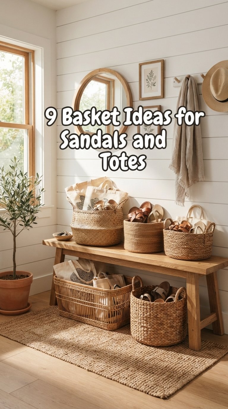 9 Basket Ideas for Sandals and Totes
