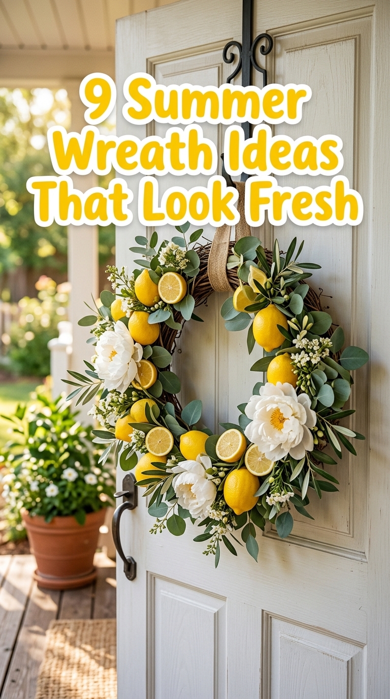 9 Summer Wreath Ideas That Look Fresh