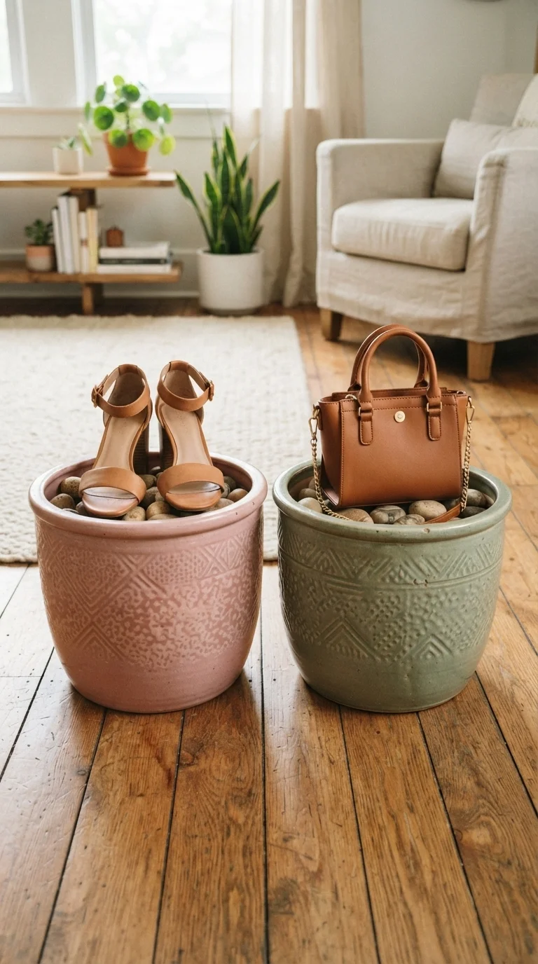 9. Decorative Ceramic Planters (No Drainage)