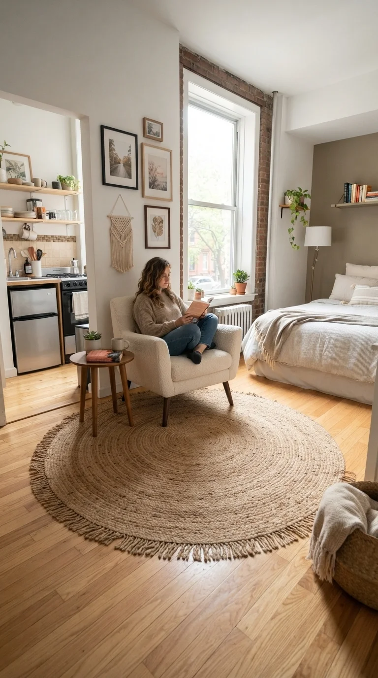 9. Define Zones with Area Rugs