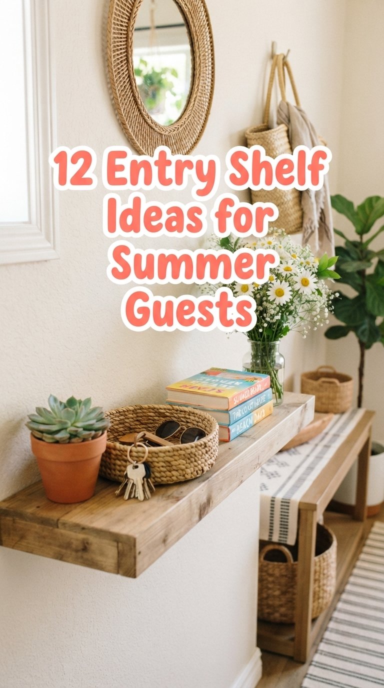 12 Entry Shelf Ideas for Summer Guests